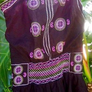 BCBG Dress Black Size 6 .Silk Lining inside.